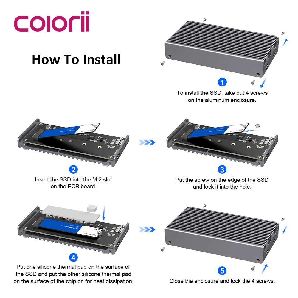 40Gbps USB4 M.2 NVMe SSD Enclo - Usb4 40Gbps External Ssd 8Tb recension och pris